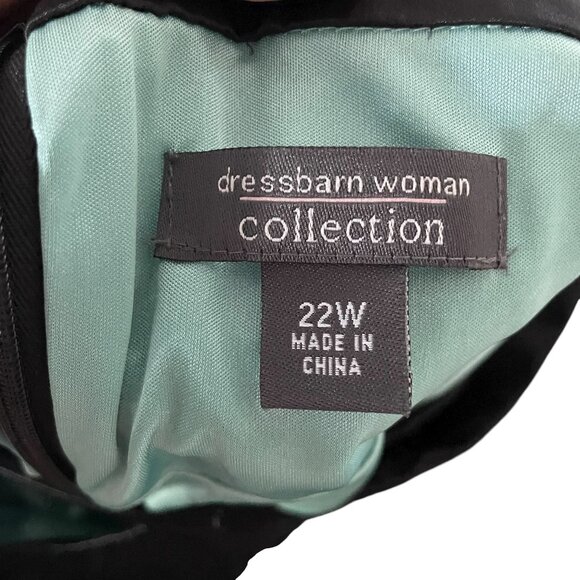 Vtg Y2K Babydoll Dress 22W / 3X Black Teal Mesh Beaded Vamp Goth Fairy Twilight - Picture 5 of 7